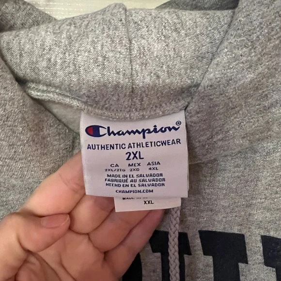 Champion Auburn University sports grey hoodie XXL - Picture 7 of 8
